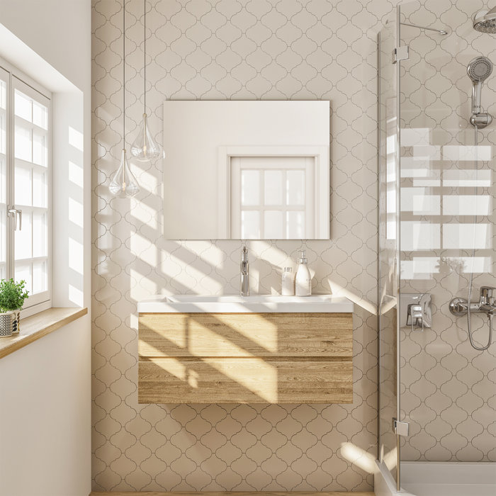 Latitude Run® Azaireyah Modern & Contemporary Frameless Bathroom/Vanity